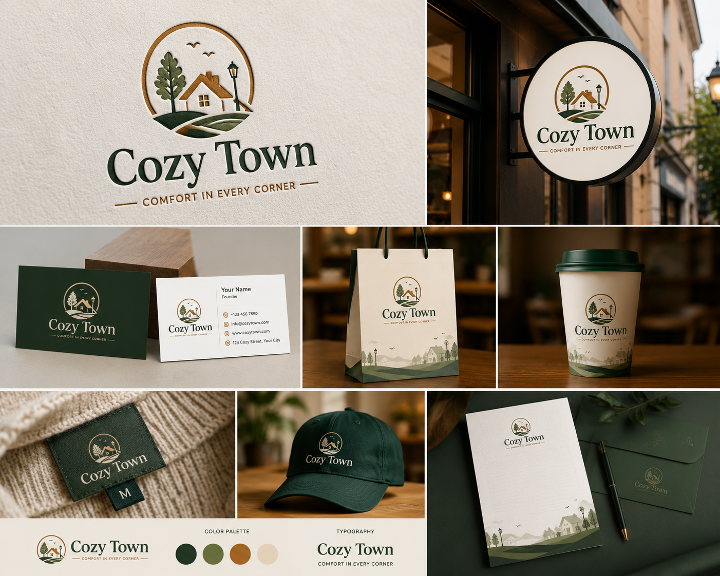 Cozy Town Logo design