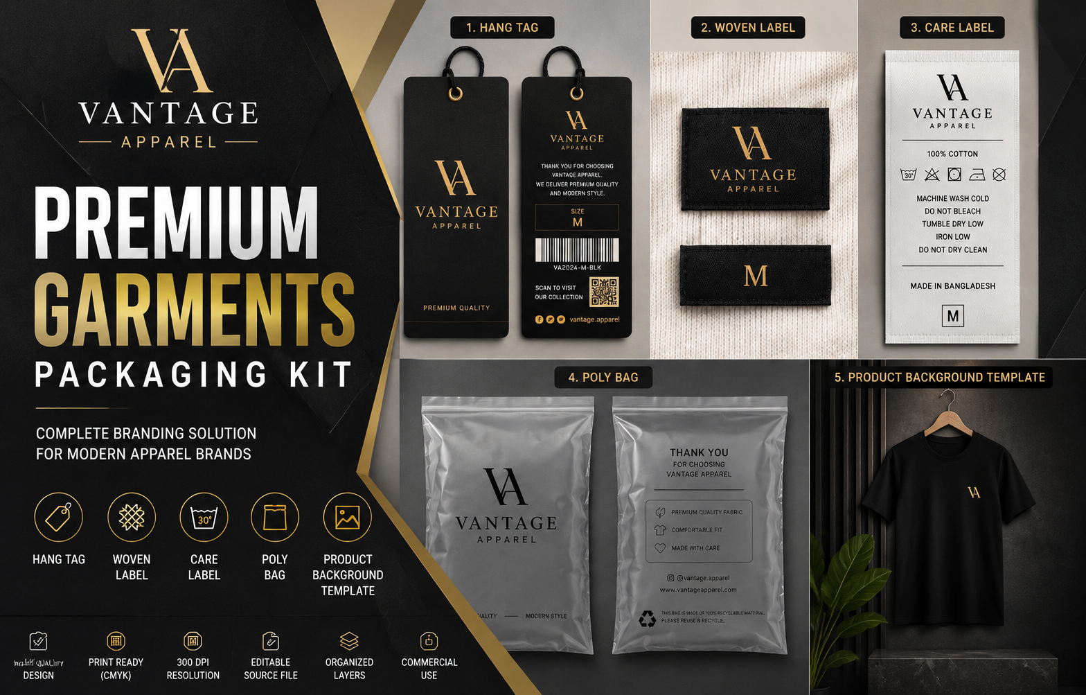 Premium Garments Packaging Kit