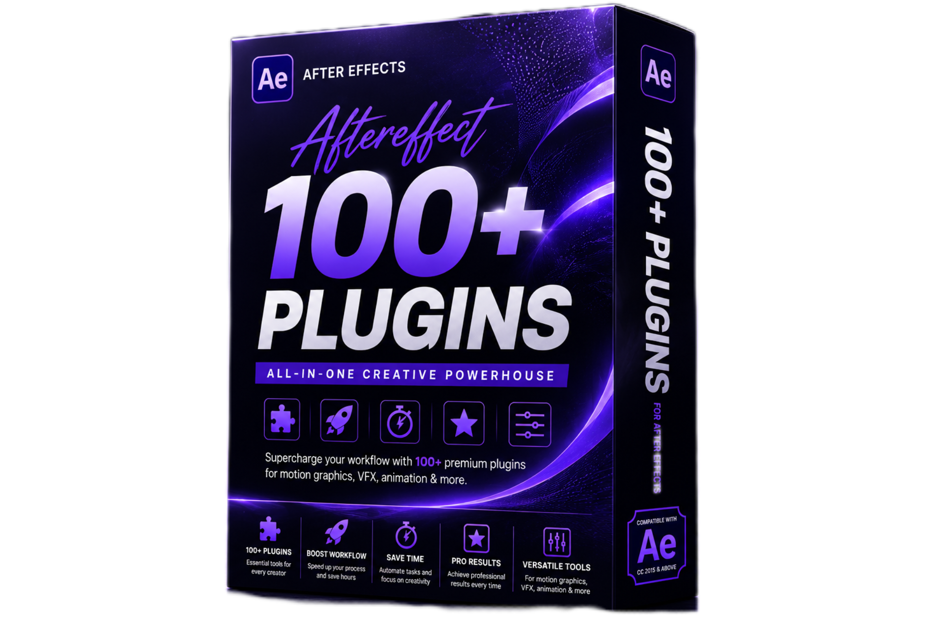 100+ After Effects Presets + 1000+ GB of Premium Editing Resources