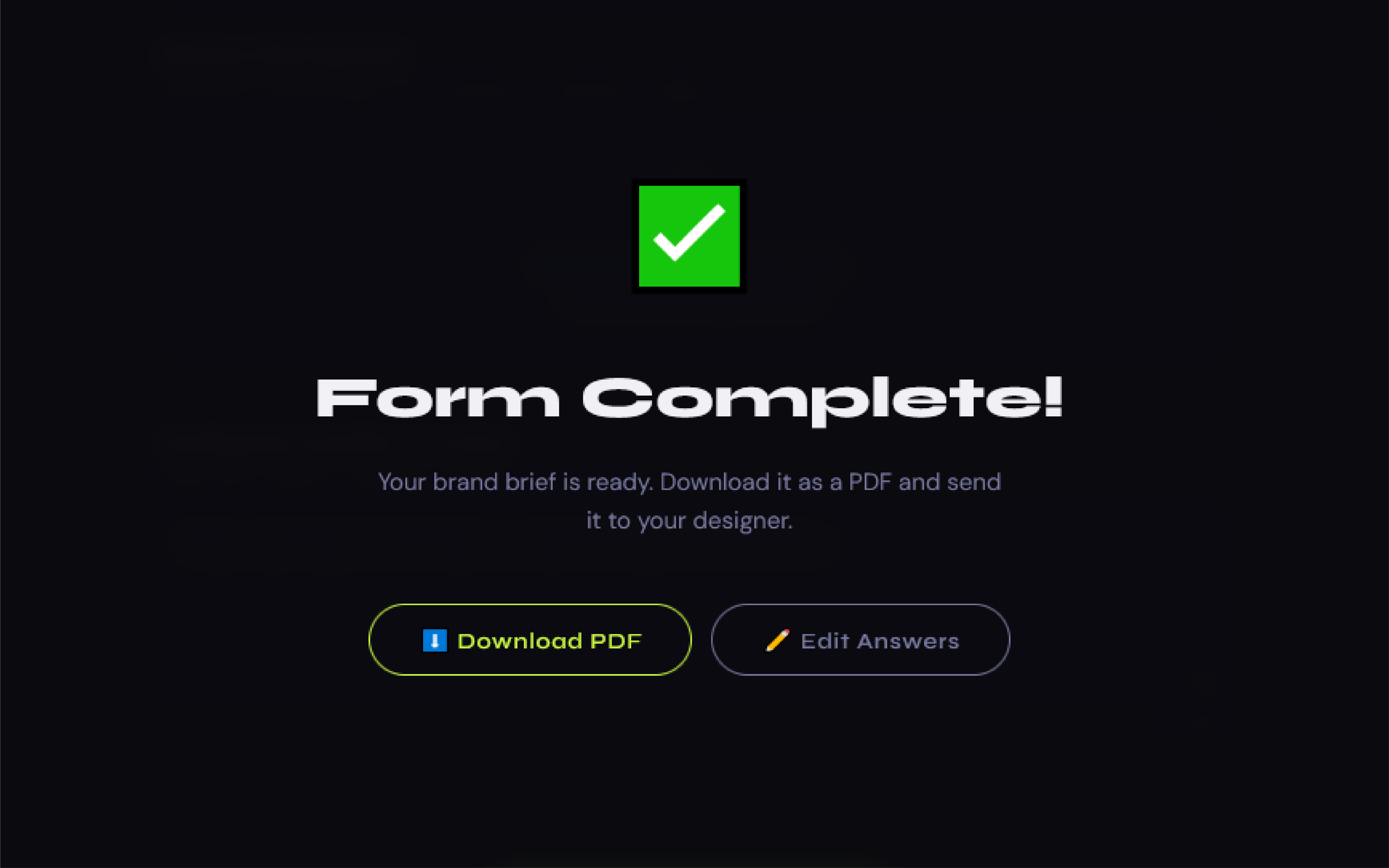 Brand Intake Form – Client Questionnaire for Designers & Agencies