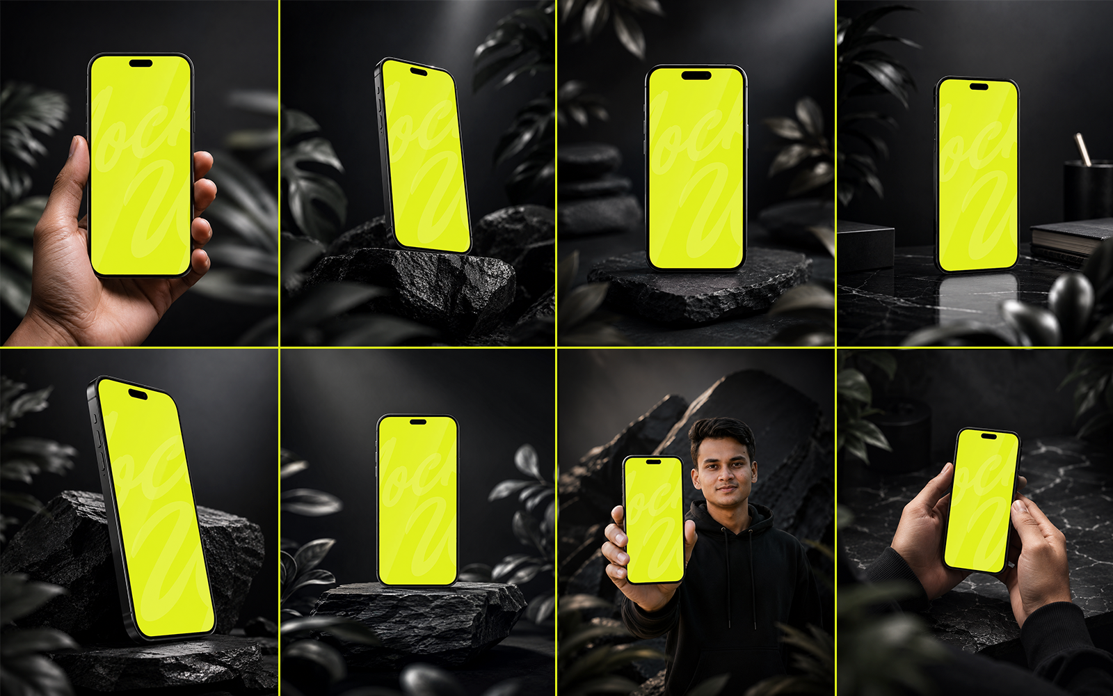 9 Premium Phone Mockup Bundle