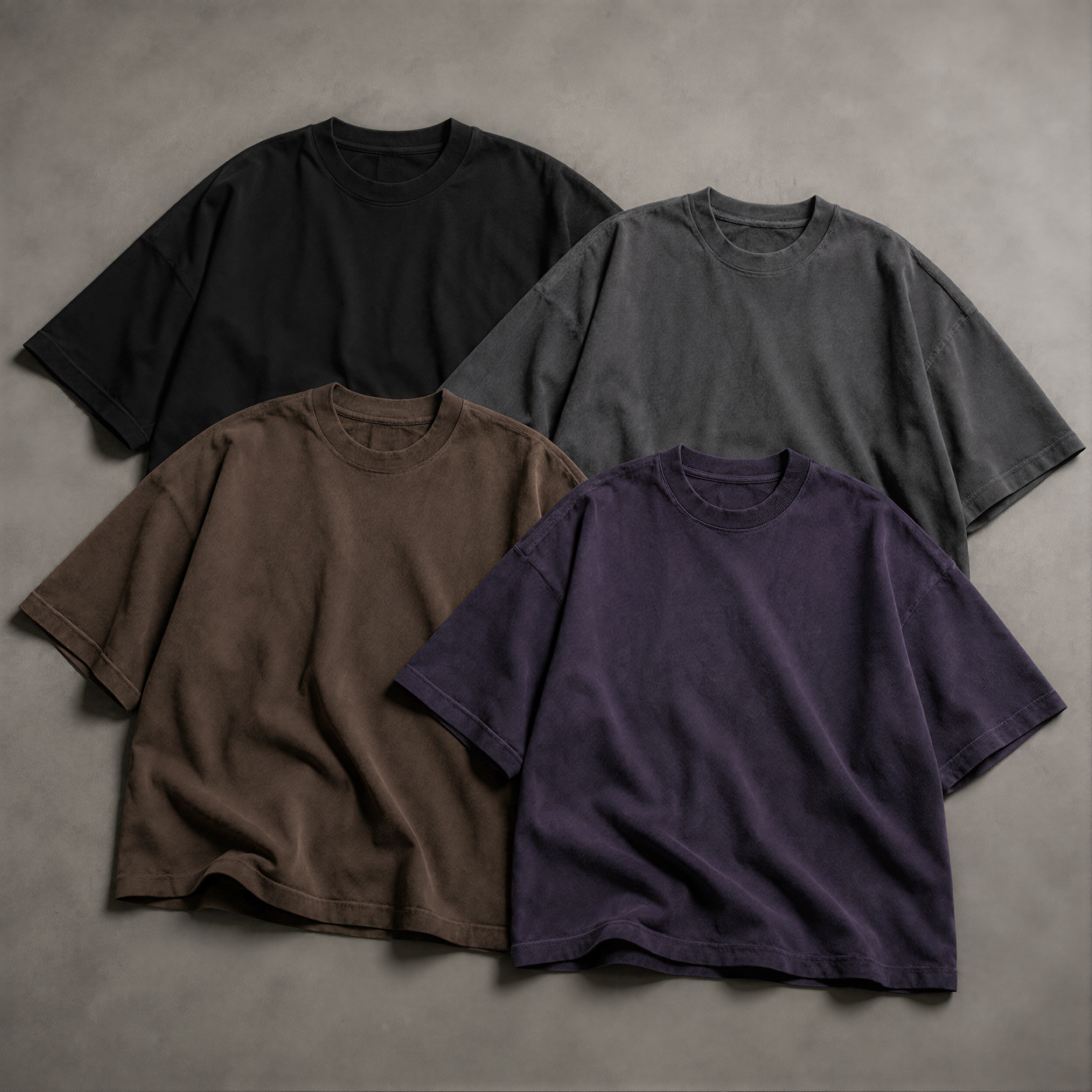 Premium Oversized T-Shirt Mockup Bundle – 5 Blank T-Shirt Mockups
