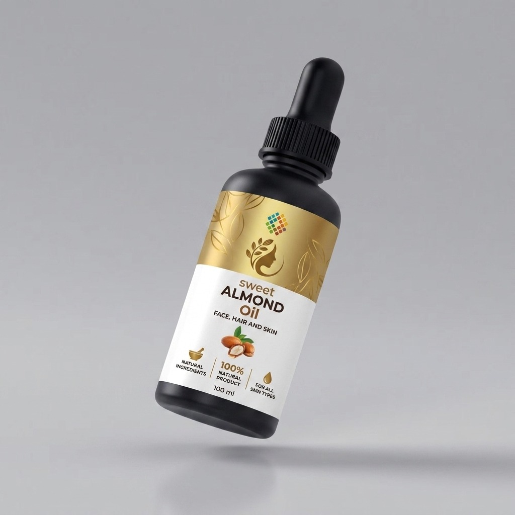 Almond Product Label Design