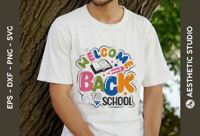 Welcome Back To School SVG Bundle, Back to School Svg, School Quote SVG, Bag to School Tags SVG, T-shirt