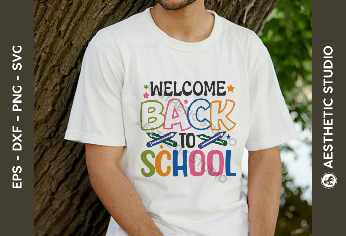 Welcome Back To School SVG Bundle, Back to School Svg, School Quote SVG, Bag to School Tags SVG, Teach Svg, T-shirt Design