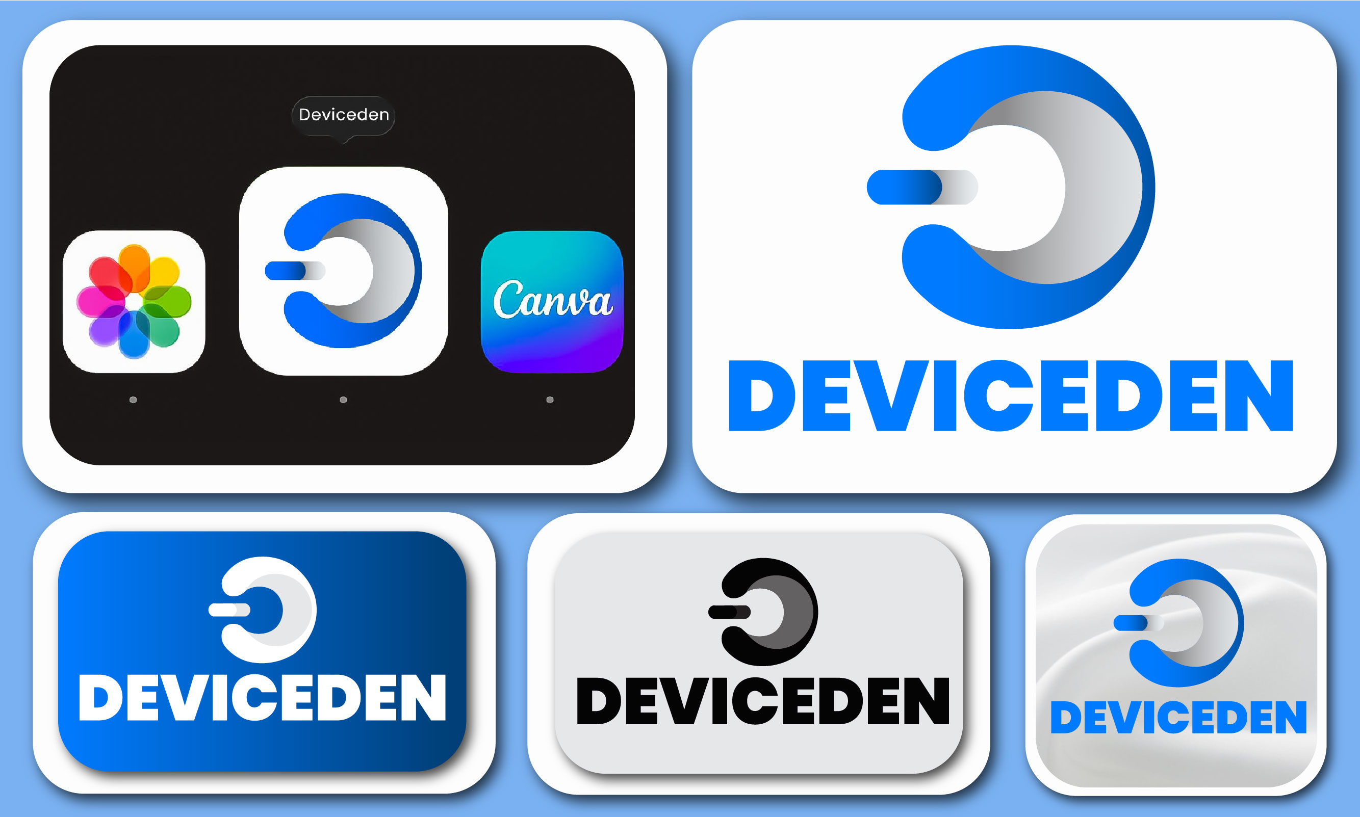Logo Design Template In Device Den  See My Portfolio & Buy Now