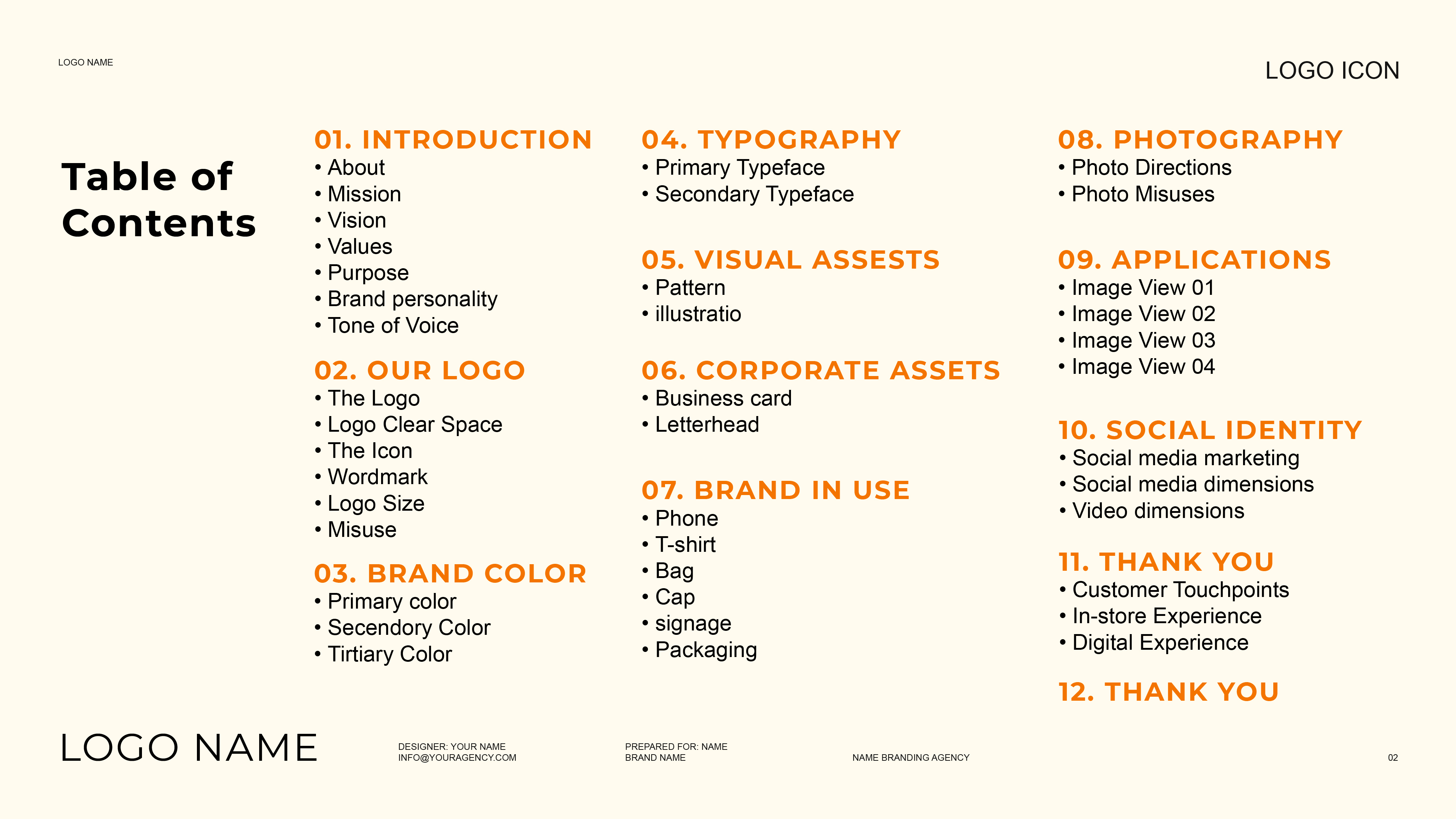 PROFESSIONAL BRAND GUIDELINE TEMPLATE 51 PAGE — COMPLETE BRAND IDENTITY PRESENTATION SYSTEM