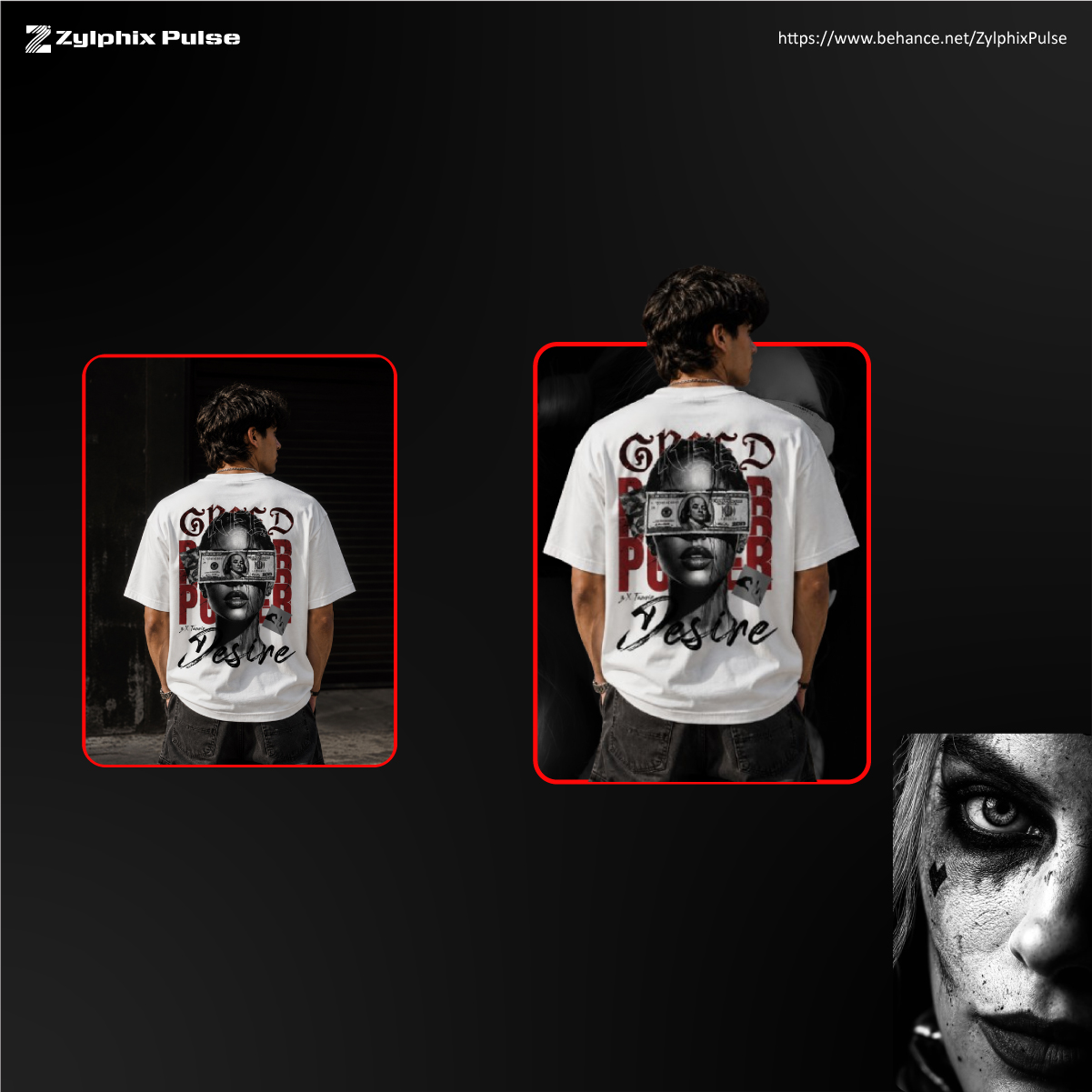 GREED, POWER & DESIRE — Premium Streetwear T-Shirt Design