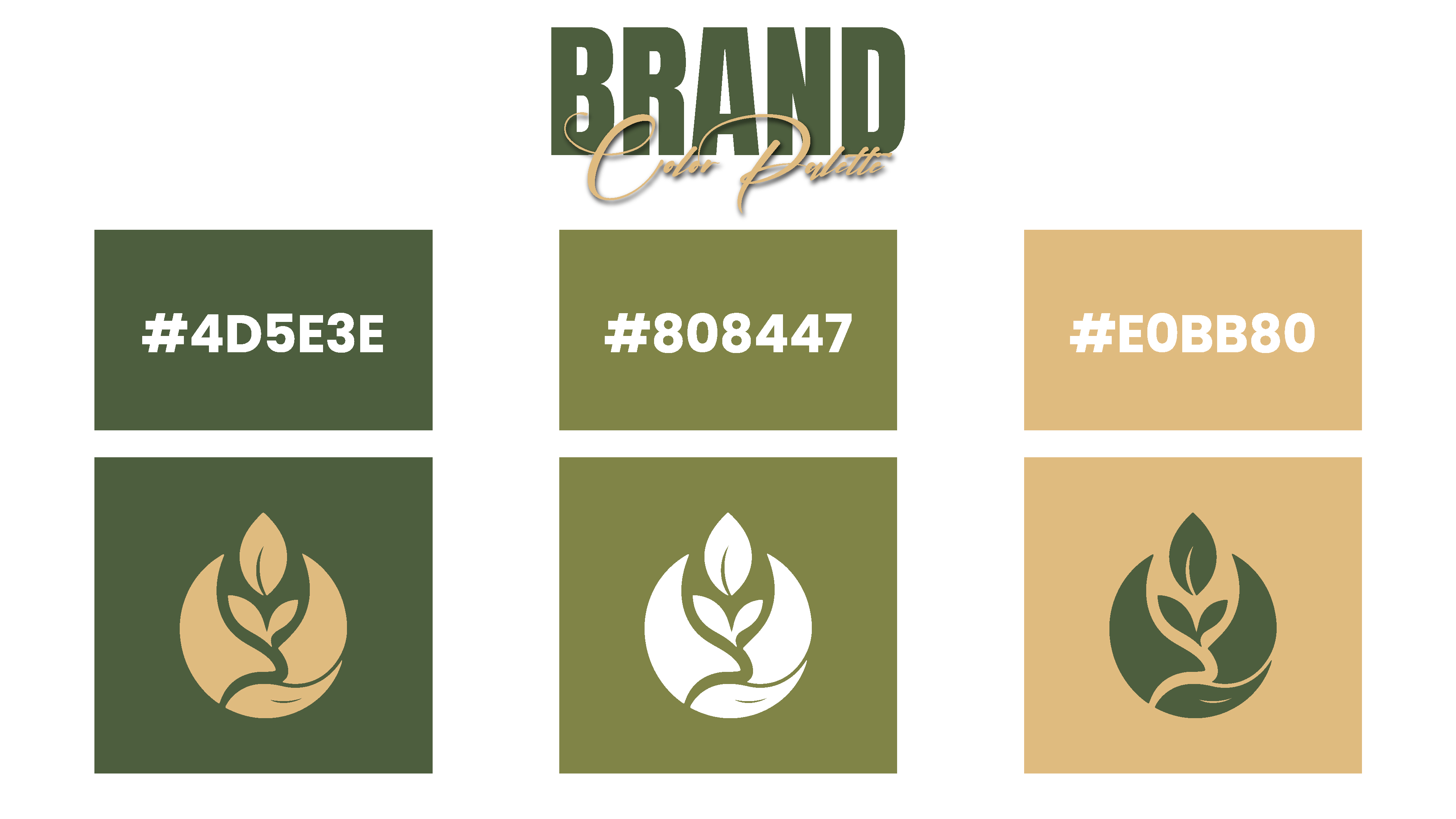 Organic Nature Logo & Brand Identity Template | Eco Skincare & Wellness Logo Design