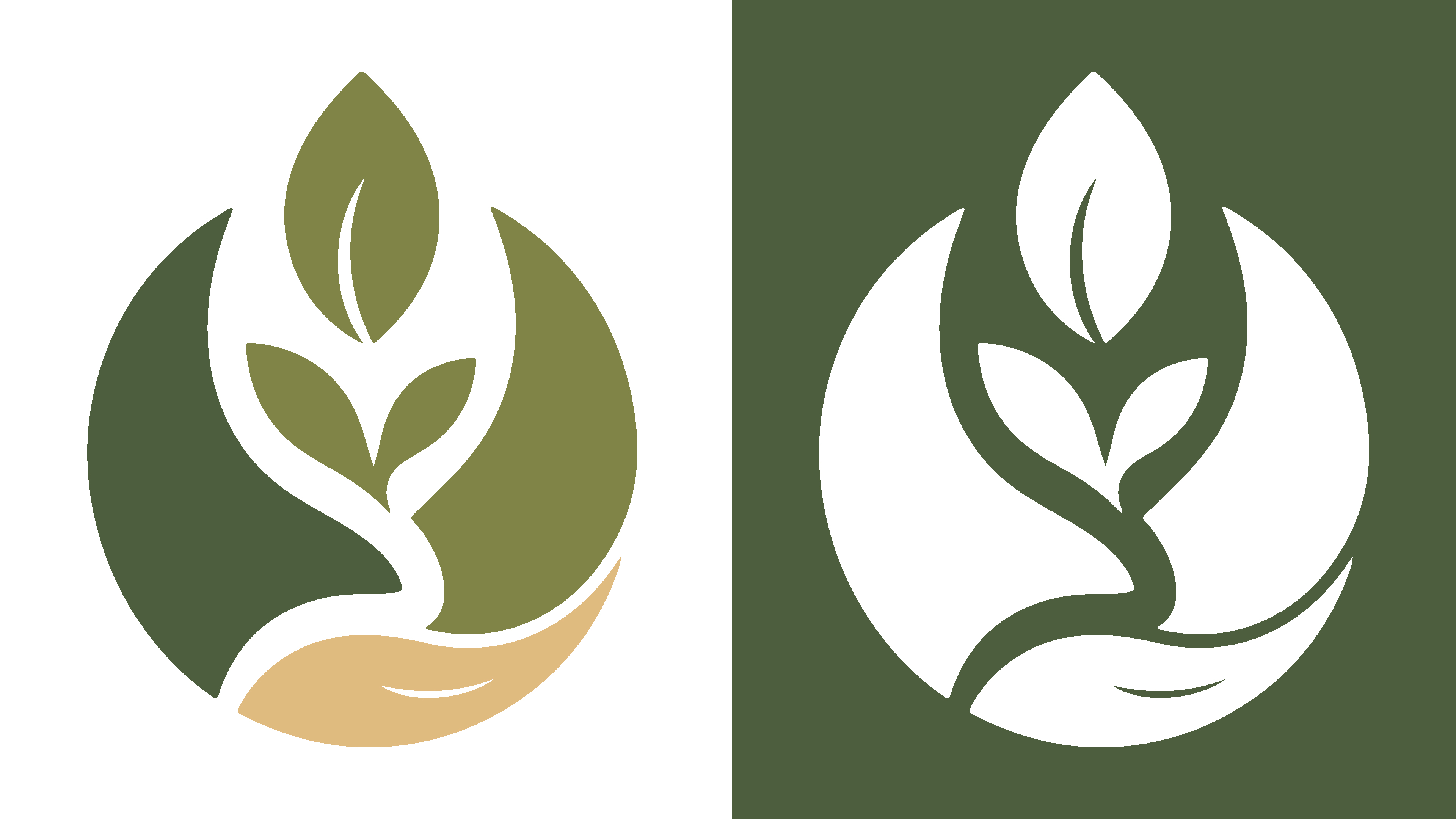 Organic Nature Logo & Brand Identity Template | Eco Skincare & Wellness Logo Design