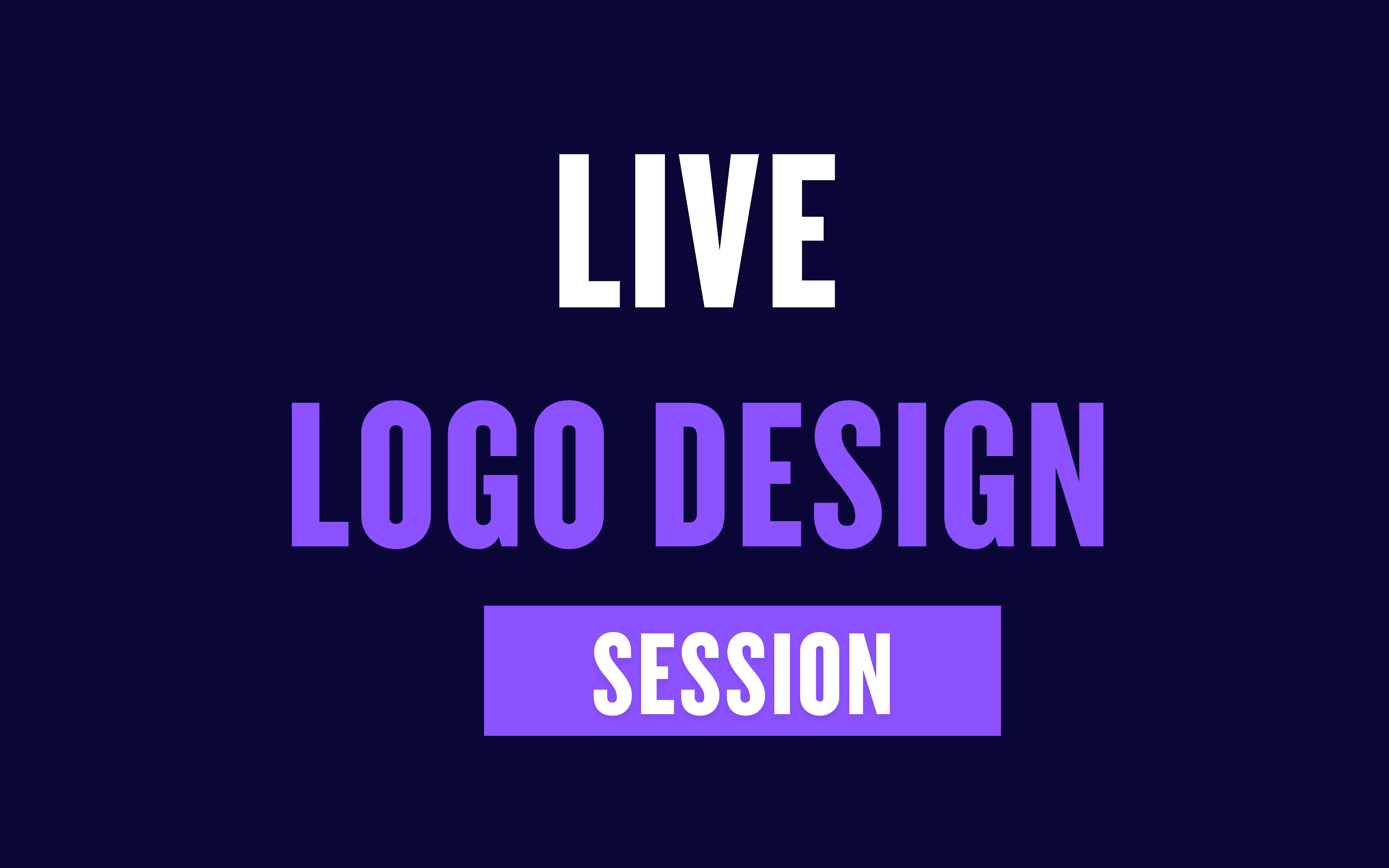 Live Logo Design Session every 2 weeks