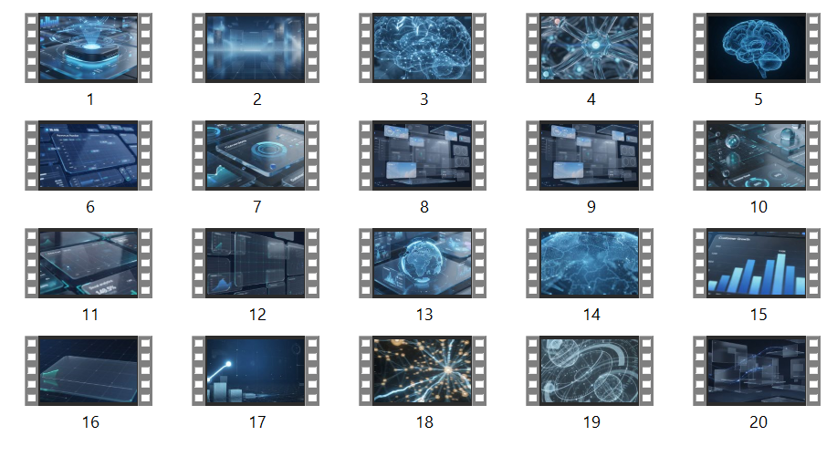 Abstract Business Growth Animation | Futuristic Corporate Technology Background | Seamless Loop