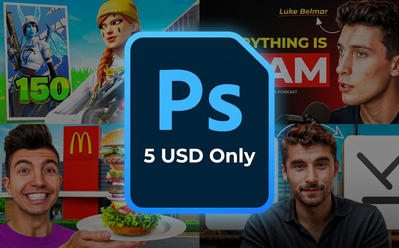 Professional YouTube Thumbnail PSD Templates Pack