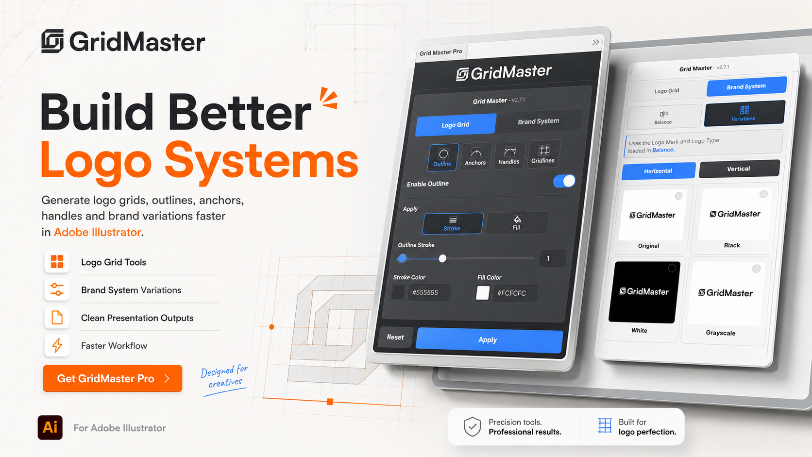 GridMaster Pro – Adobe Illustrator Logo Grid Generator