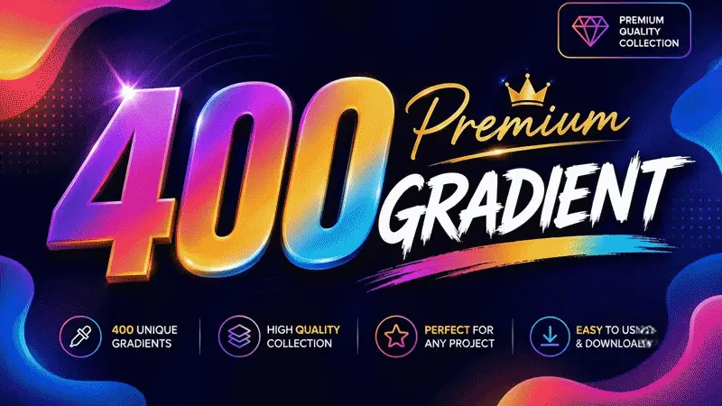 400 Premium Gradient Pack | High Quality Background Collection